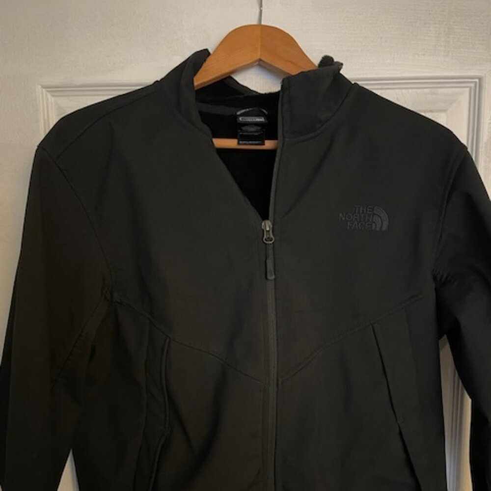 Lightly Used Men's Black North Face Full Zip Jacket Size Large (No Hood)